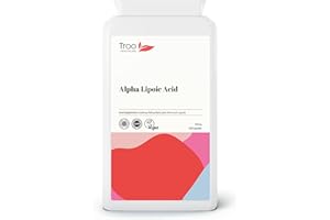 Troo Health Care Alpha Lipoic Acid 300mg Supplement - 120 Capsules | 50-50 Blend RALA and SALA | UK Manufactured to GMP Standards