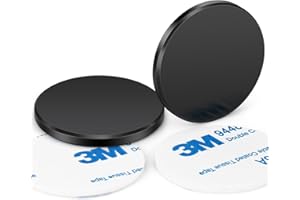 Wukong 32×3mm Aimant Néodyme Aimant Adhesif, 2 Pièces Aimant Puissant Aimant Noir, Aimant Autocollant Puissant pour Plaques Magnétiques, Planches en Bois et Carreaux