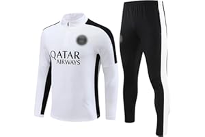 PAIHUIART Paris PSG Fußballtrikot Kinder Junge Erwachsene,2024 Paris Trikots Heim/Auswärts,23/24 Trainingsanzug Trikot Fußballtrikot-Set,Outdoor-Sportbekleidung Fußball Trainingsset T-Shirts und Hosen
