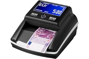 ‎STANEW Banknotenprüfer & Geldzählmaschine 2in1 STANEW, Geldscheinprüfer für EUR, USD, GBP, LCD Display, Banknotendetektor kompakt für jederzeit und überall