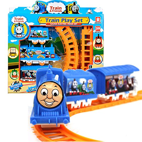 Train Tracks Toy, YIFAN Plastic Thomas Electric Train Tracks Play Set Educational Toy for Kids