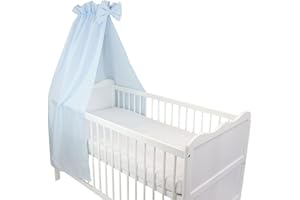 TupTam Ciel de Lit pour Bébé avec Un Nœud, Bleu, env. 160x240 cm
