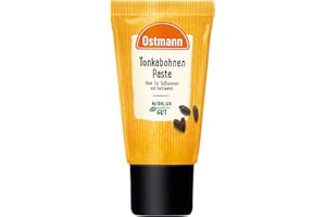 Ostmann Gewürze - Tonkabohnen-Paste aus natürlichen Zutaten, mit geriebener Tonkabohne, für Crème brûlée, Vanillepudding oder Milchreis - 50 g in praktischer Dosier-Tube