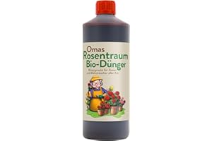 GRANNY'S WORLD GRANNY’S WORLD® Rosentraum I BIO-Dünger I Flüssigdünger für Rosen & Blühsträucher aller Art I Einfach und effektiv Düngen I Veganer Dünger (1000 ml)