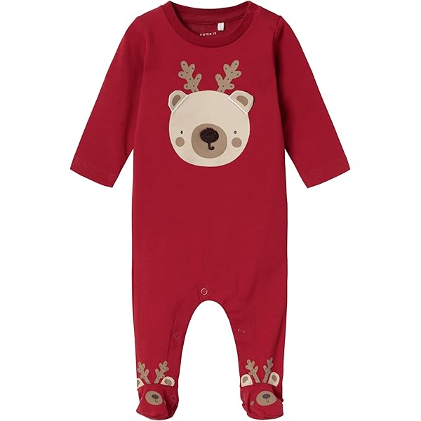 NAME IT Baby Mädchen Schlafstrampler - Wool/Modal In Dusty Blue Gr.50