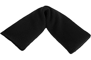 TEXTILES101 Microwavable Unscented Wheat Bags, Plain Fleece Microwave Heat Pack for Back, Neck, Joints and Shoulder Pain Relief 44cmx13cm (Black)