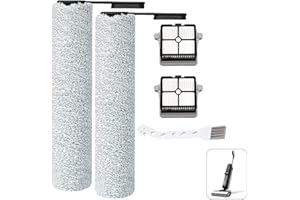 LHYNEE Ricambi Compatibili per Tineco Floor One S6 / Floor One S7 Pro, 2 Rulli Spazzola e 2 Filtri Compatibili per Tineco S6/S7 Pro, Kit di Accessori, Rulli di Ricambi, Filtri di Ricambi per S7 Pro/S6