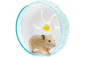 TMRBBESTY Roue de Hamster,Roue d'exercice pour Hamster,Roue Silencieuse pour Hamster,Accessoires de Sport pour Hamster en Plastique,Convient pour Hamsters,Gerbilles,Souris et Autres Petits Animaux,Bleu,12cm