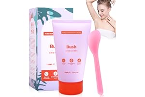 BUKBAS Bye Bye Bush Haarentfernungscreme, 150ml Enthaarungscreme Intimbereich für Männer Frauen, Milde natürliche Formel Hair Removal Cream für Achselhöhlen Beine Intimbereich