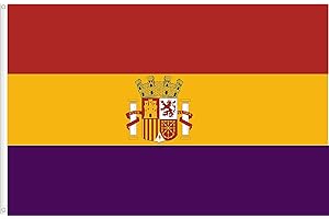 WORLDFLAGS BANDERA ES ESPAÑA 1931-1938 II REPUBLICA. CALIDAD RASO PREMIUM. TAMAÑO GRANDE 150X90