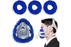 JEYORZY Lot de 3 Doublures De Masque Cpap Facial Réutilisables Housses de Masque Coussins Masque Pression Accessoires CPAP pour Réduire Les Fuites D'air Bruyantes, Réutilisables et Lavables (bleu)