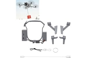 LICHIFIT Système Airdrop pour drone + Trains d'atterrissage pour DJI Air 3 - Lanceur de charge utile - Transport - Dispositif de déverrouillage - Dispositif de chute - Jambes étendues