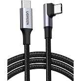 Ugreen Type-C to Type-C 100 W 5A Braided 90 Degree Charging Cable 2 Meters