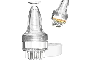 Minoxidil applikator, 3 ml inget rörigt transparent hårolja applikator med kam bärbar hårbotten för hemresor