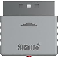8Bitdo Ricevitore Bluetooth Retrò per PS1 PS2 e Windows, Compatibile con Controller Serie Xbox, Controller Bluetooth Xbox One