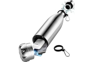 Omana Boîte de rangement en acier inoxydable pour cacher les clés - Capacité de 750 ml - Argenté