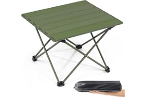 Table Basse Pliante Aluminium Ultr-responsive Outplea VERT Mini Exterieur personnalisation Table de Peche VERT