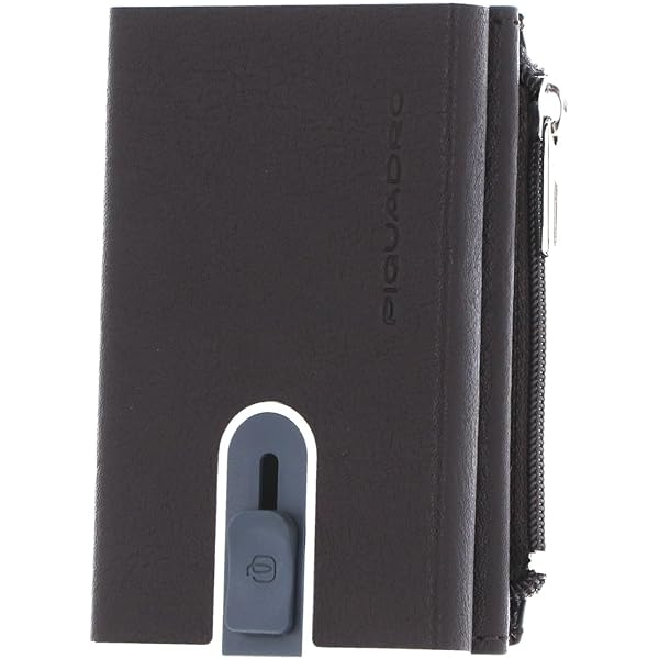 Portacarte Di Pelle PIQUADRO Black Square - Compatto Con Protezione RFID, Per 5 Carte - Foto 6