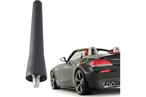 Anina Stubby Antenna Mast Compatible with Mini Cooper-BMW Z3/Z4-GMC Canyon-Chevy Equinox 2 Inch Antenna for AM/FM Radio