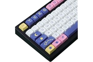 ‎HYEKIC PBT XDA Profil ANSI/US Layout 133-Tasten Dye Sublimation Constellation Keycaps für Cherry MX/Gateron Schalter Mechanische Tastaturen