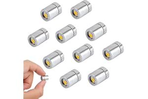 BTFO 20pcs Mini Lumières LED, Petites Lumières à Piles pour Bricolage Lampe Électrique Miniature pour Maison de Poupée Lanterne en Papier Décoration Accessoires (Lumière Blanche Chaude)