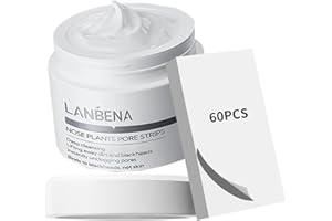LANBENA Mererke Pretty décapant de tête noire masque facial charbon de bois masque pour pores nettoyant masque nasal 1,06 oz