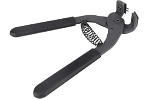 CIKONIELF Strumento per perforazione in pelle Pinza silenziosa Punzonatrice per cuoio in acciaio al carbonio Pinza per cucire a mano Punzonatrice per cintura(Denti 4mm-2)