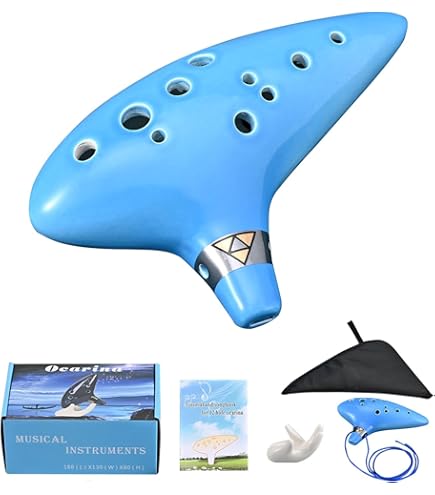 Ocarina De Plástico Alto C Night By-noble (blanco) | Envío gratis