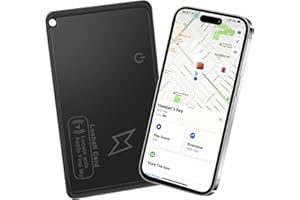 LEIKURVO Segregator na portfel, smukły portfel, do wielokrotnego ładowania, kompatybilny z iOS, portfel na telefon komórkowy, tracker paszportu