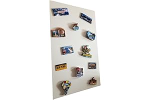 STALFORM Léger Metal Tableau Magnétique Mural Blanc 66x42 cm, Plaque Aimanté, Acier Inoxydable, Cuisine, Bureau, Chambre D'enfant, pour Lettres Magnétiques, Chiffres, Notes, Photos