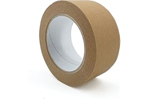 IMBALLAGGI 2000 - Nastro Carta Riciclata, 6 Pezzi 5cm x 50mt, Nastro Adesivo Pacchi per Scatole, Scatoloni e Cartoni, Trasloco e Spedizioni - Nastro Imballaggio Carta Ecologico, Resistente e Durevole