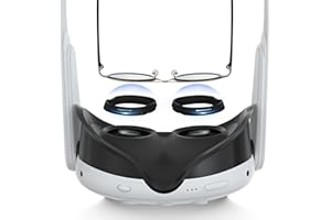 RCSTYLE Hibloks - Espaciador de gafas para Oculus Quest 3, evita que las gafas de miopía y las lentes VR se rayen entre sí. Accesorios de protección de lentes VR con marco magnético y anillo de silicona