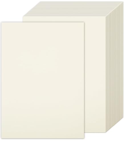 Papier Cartonné Nacré A4 250 G/m² - Ivoire, 50 Feuilles - Pour Scrapbooking, Cartes De Vœux, Impressions - Qualité Allemande