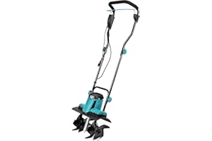K&S KÖNNER&SÖHNEN Könner & Söhnen KS 1000T E Electric Garden Tiller & Rotavator – 1000W, 230V, 36cm Width, 22cm Depth, 8kg – Lightweight Electric Cultivator for Allotments, Flower Beds & Garden Soil