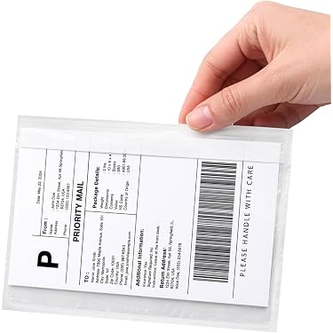 PACK4YA A5 Pochettes document Enclosed Enveloppes 225 x 165 mm Enveloppes autocollantes pour factures, Pochette envoie colis Expédition, transparente documents enclosed wallet (100 Pièces PACK4YA A5 Pochettes document Enclosed Enveloppes 225 x 165 mm Enveloppes autocollantes pour factures, Pochette envoie colis Expédition, transparente documents enclosed wallet (100 Pièces