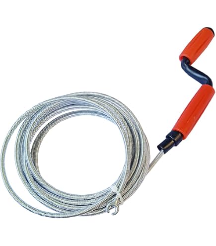 VEVOR Drain Cleaning Cable 100 FT X 3/4 Inch, Solid Core Steel Drain...