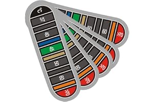 F Fityle 5 x Thermometer Aufkleber Kaffee Wasserdicht, Selbstklebender Thermometerstreifen Zum Aufkleben Wiederverwendbar 0-70℃, Genaue Farbwechsel-Band für Aquarium, Kaffeetasse, Milchkännchen