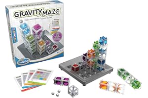 ThinkFun - 76433 - Gravity Maze - das spannende Kugellabyrinth für Mädchen und Jungen ab 8 Jahre, Gehirntraining mit Einer Kugelbahn im neuen Verpackungsdesign!