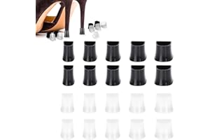 Lotbun 10 paia di protezioni per tallone (tacco), protezione per scarpe da matrimoni con tacchi alti, attività all'aria aperta, facile da passeggiare