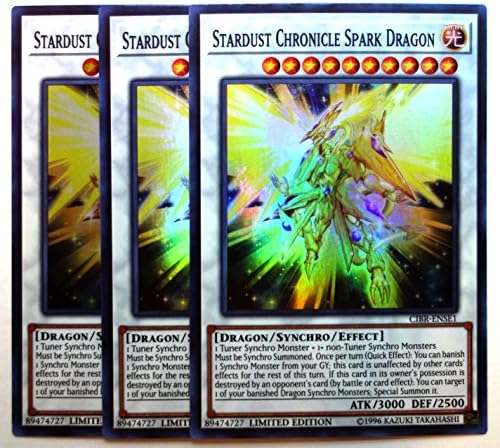 Yugioh, Circuit Break -3X Stardust Chronicle Spark Dragon CIBR-ENSE1, Limited edition, New, Mint