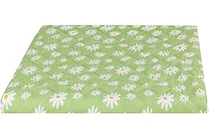 Bestlivings Pokrowiec na pralkę (stokrotki – zielony) 60 x 60 cm z gumowym ściągaczem, pokrowiec na suszarkę, pokrowiec ochronny na pralkę w wielu różnych kolorach – nakładka na suszarkę