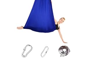 ‎IPALAMILA Aerial Yoga Hammock Set, 200 kg Max. Children Indoor (Blue)