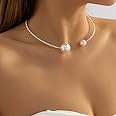 Collana esagerata in acrilico CCB con perline a sfera grande per donna