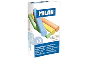 MILAN Tizas 10x Colores Anti Polvo 8,5cm (1047)