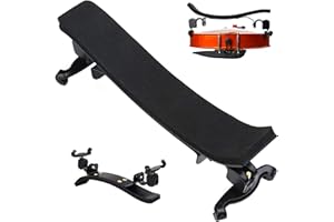ODOUKEY Descanso de hombro para violín 4/4 de espuma de violín de violín para el hombro para 4/4 y 3/4 de tamaño con reposapié de hombro plegable para violín con altura de pies ajustables