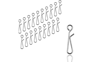 NEU AMZfishing® 20x Quick-Change Snap | Snap Angeln | Schnellwechselverbinder | Wirbel | Wirbel Angeln | Angel Wirbel | Angelwirbel Set | Angeln Wirbel | Angelzubehör Wirbel (20, 6)