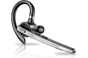 Thunelec Oreillette Bluetooth sans Fil V5.3, 90H Main Libre Bluetooth Oreillette avec Dual Micro CVC8.0/ENC