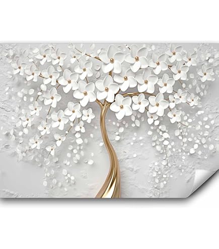 Murando Fototapete Selbstklebend – Abstrakt Design, 441x315 Cm, Blau-türkis-weiß, 3D-Effekt, Leicht Anzubringen Murando Fototapete Selbstklebend – Abstrakt Design, 441x315 Cm, Blau-türkis-weiß, 3D-Effekt, Leicht Anzubringen