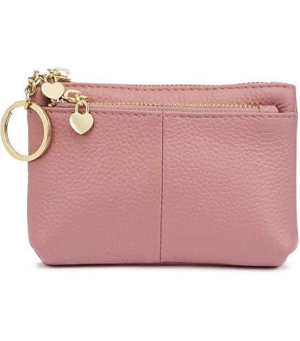 Porte-monnaie Femme MIRKUZI - 2 Pièces En PU, Compact Et Léger (noir + Rose)