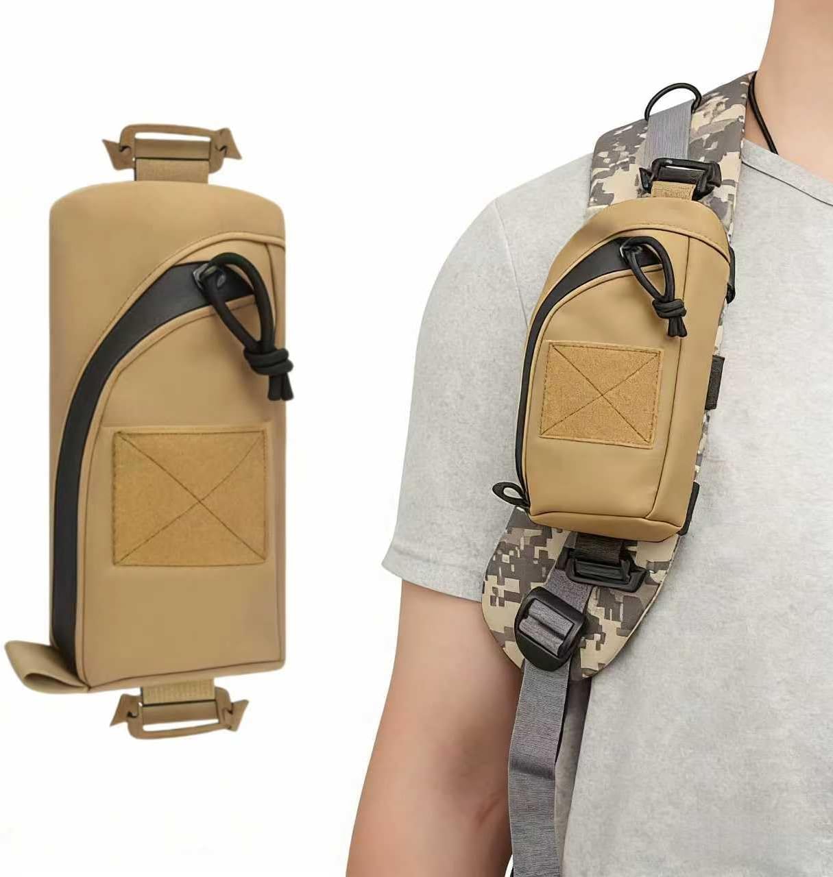 Bolsa táctica con correa de hombro con sistema Molle